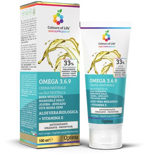 COLOURS OF LIFE SKIN SUPPLEMENT OMEGA 3 6 9 CREMA 100 ML - Luckyfarma.it
