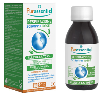 PURESSENTIEL SCIROPPO TOSSE RESPIRAZIONE DISPOSITIVO MEDICO 125 ML - Luckyfarma.it