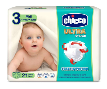 CHICCO PANNOLINO ULTRA CHICCHO MIDI 21 X 10 - Luckyfarma.it