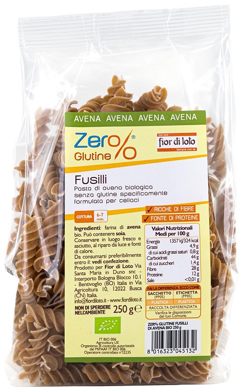 FUSILLI DI AVENA 250 G - Luckyfarma.it