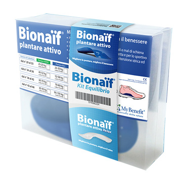 KIT EQUILIBRIO BIONAIF PLANTARE ATTIVO BLU MEDIO DAL 38 AL 42 70-80KG - Luckyfarma.it