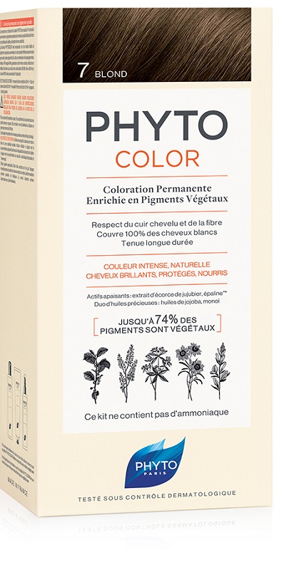 PHYTOCOLOR 7 BIONDO 1 LATTE + 1 CREMA + 1 MASCHERA + 1 PAIO DI GUANTI - Luckyfarma.it