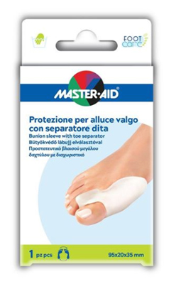 PROTEZIONE MASTER-AID PER ALLUCE VALGO CON SEPARATORE DITA INTEGRATO 1 PEZZO - Luckyfarma.it