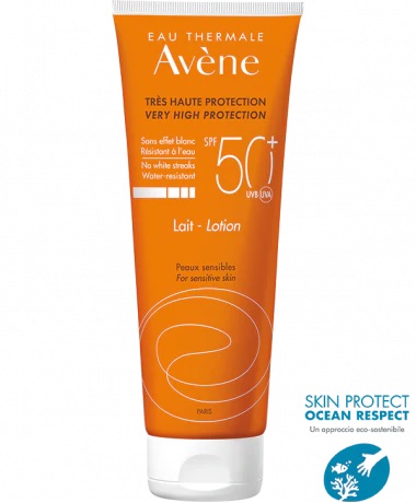 EAU THERMALE AVENE SOLARE LATTE SPF50+ 250 ML NUOVA FORMULA - Luckyfarma.it