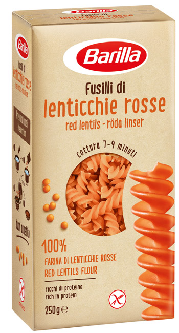 BARILLA FUSILLI LENTICCHIE ROSSE 250 G - Luckyfarma.it