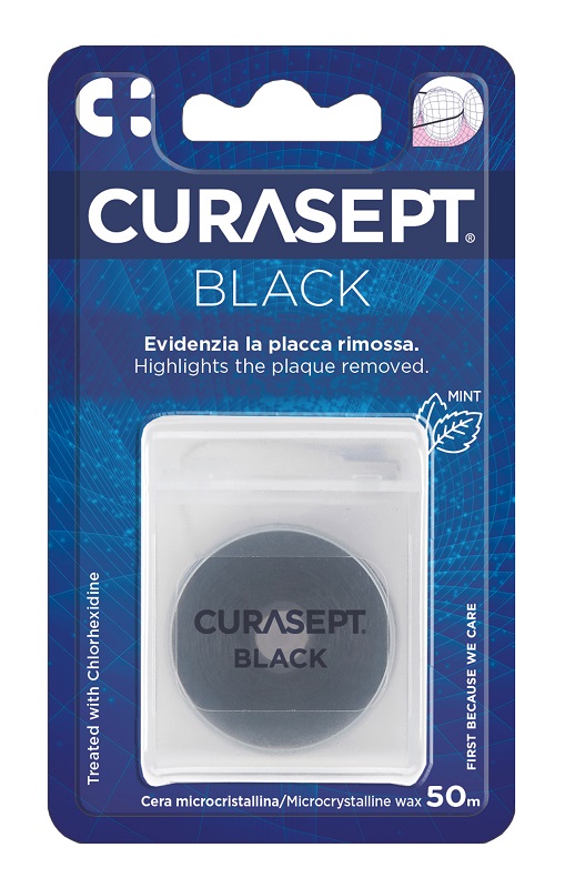 CURASEPT FLOSS CERATO NERO CLOREXIDINA - Luckyfarma.it
