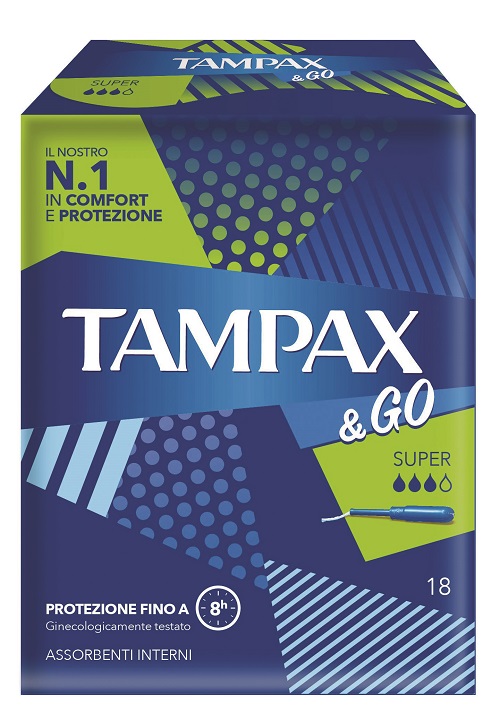 TAMPAX&GO SUPER 18 PEZZI - Luckyfarma.it