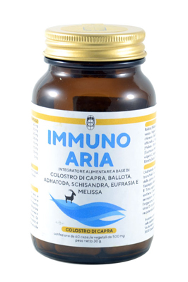 IMMUNO ARIA COLOSTRO DI CAPRA RESPIRAZIONE 60 CAPSULE VEGETALI - Luckyfarma.it
