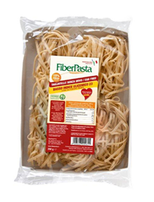 FIBERPASTA TAGLIATELLE SENZA UOVO BASSO CONTENUTO GLICEMICO  250 G - Luckyfarma.it