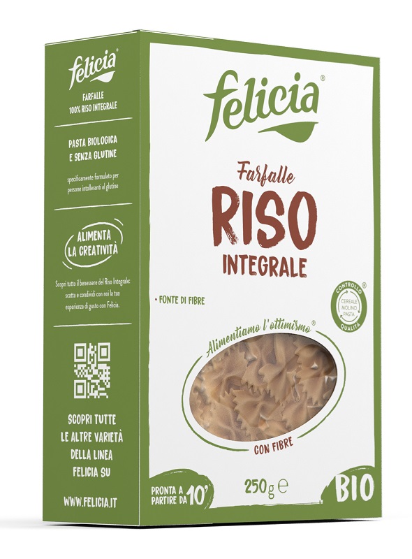 FELICIA FARFALLE RISO INTEGRALE 250 G - Luckyfarma.it