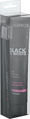 CURAPROX BLACK IS WHITE DENTIFRICI SBIANCANTI 1 DENTIFRICIO DA 90ML + 1 SPAZZOLINO - Luckyfarma.it