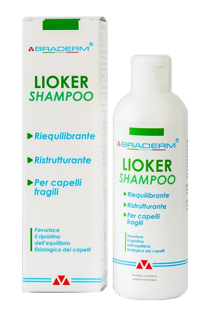 LIOKER SHAMPOO 200 ML BRADERM - Luckyfarma.it