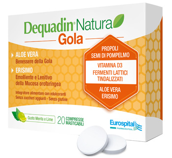 DEQUADIN NATURA GOLA 20 COMPRESSE - Luckyfarma.it