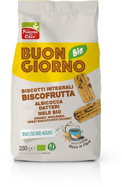 BUONGIORNOBIO BISCOFRUTTA INTEGRALI BIO 250 G - Luckyfarma.it