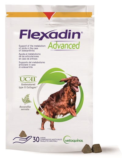FLEXADIN ADVANCED 30 TAVOLETTE APPETIBILI MASTICABILI PER CANI - Luckyfarma.it
