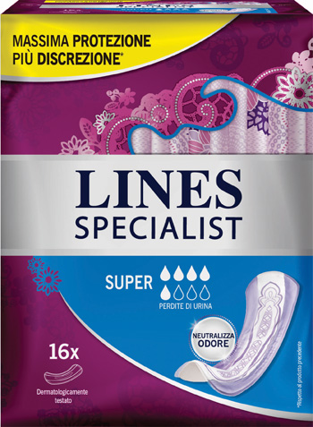 LINES SPECIALIST PANNOLONE SUPER FARMA 16 PEZZI - Luckyfarma.it