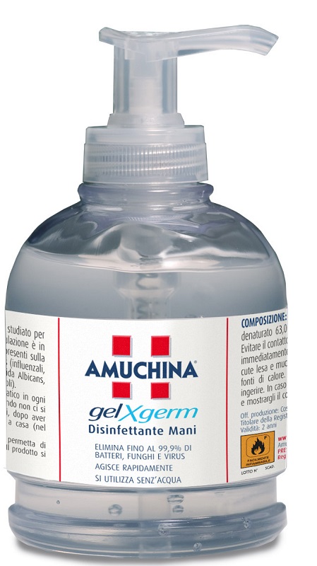 AMUCHINA GEL X-GERM DISINFETTANTE MANI 250 ML - Luckyfarma.it