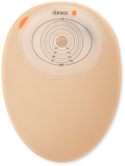 DANSAC NOVALIFE TRE 1 SACCA CHIUSA OPACA PIANA MAXI PER COLOSTOMIA CON FINESTRA RITAGLIABILE 15-55X70 MM 620 ML 30 PEZZI - Luckyfarma.it