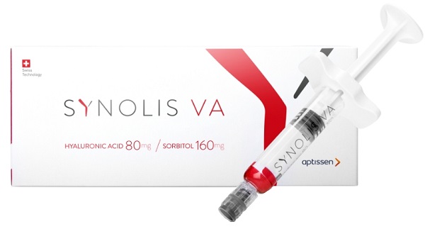 SYNOLIS V-A SOLUZIONE INIETTABILE VISCOELASTICA ISOTONICA IN SIRINGA PRERIEMPITA DI SODIO IALURONATO 80MG  E SORBITOLO 160MG CAPACITA' SIRINGA 4ML MONOSHOT 1 PEZZO - Luckyfarma.it
