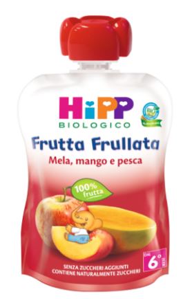 HIPP BIO FRUTTA FRULLATA MELA/MANGO/PESCA 90 G - Luckyfarma.it