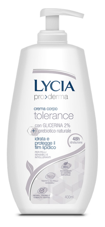 LYCIA PRODERMA CREMA CORPO TOLERANCE 400 ML - Luckyfarma.it