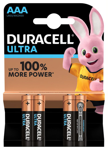 DURACELL ULTRA AAA B4 MN2400 RFT 10 PEZZI - Luckyfarma.it