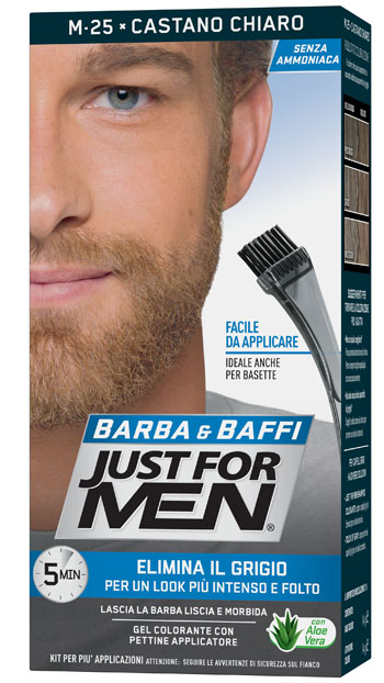 JUST FOR MEN BARBA & BAFFI M25 CASTANO CHIARO 51 G - Luckyfarma.it