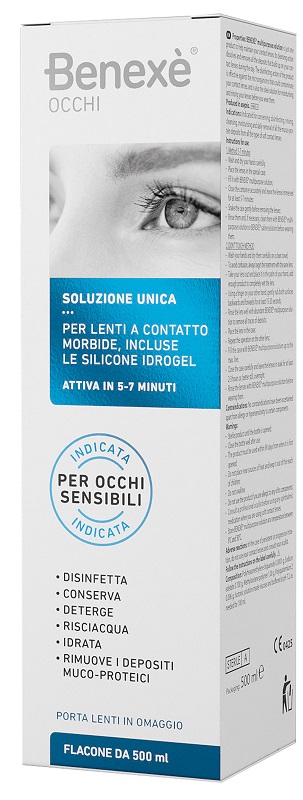 SOLUZIONE UNICA BENEXE' PULIZIA LENTI A CONTATTO 500 ML - Luckyfarma.it