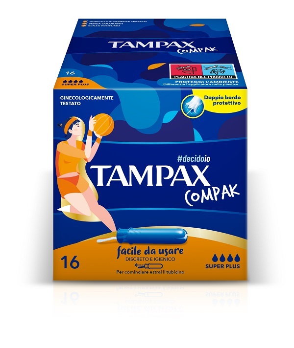 TAMPAX COMPAK ASSORBENTE INTERNO SUPER PLUS 16 PEZZI - Luckyfarma.it