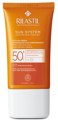 RILASTIL SUN SYSTEM D-CLAR SPF 50+ CREMA LIGHT 40 ML - Luckyfarma.it