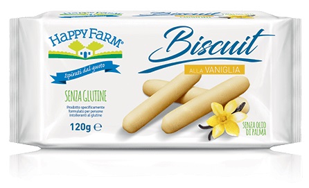 HAPPY FARM BISCUIT VANIGLIA 120 G - Luckyfarma.it