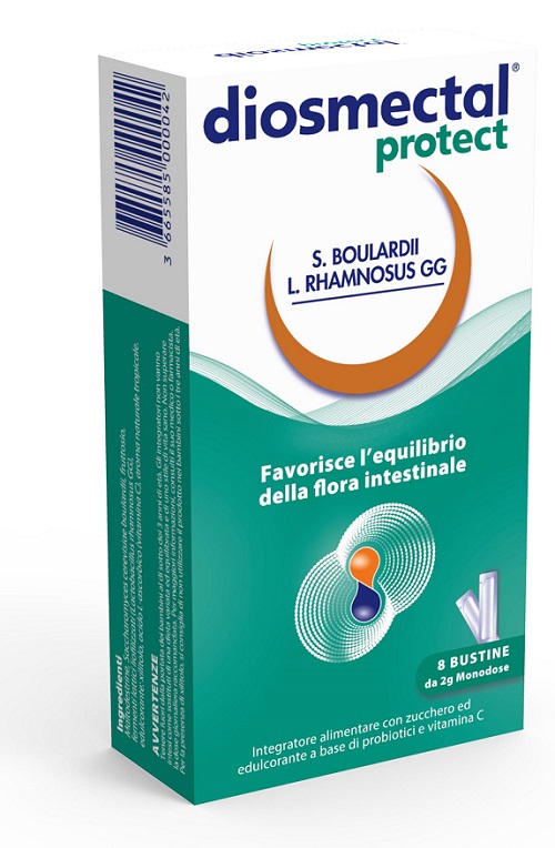 DIOSMECTAL PROTECT 8 BUSTINE OROSOLUBILI 2 G - Luckyfarma.it