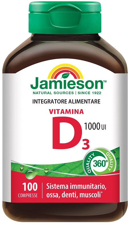 JAMIESON VITAMINA D3 1000 100 COMPRESSE - Luckyfarma.it