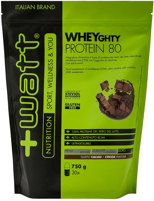 WHEYGHTY PROTEIN 80 CACAO DOYPACK 750 G - Luckyfarma.it