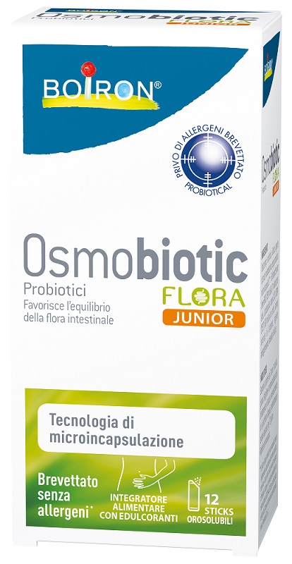 OSMOBIOTIC FLORA JUNIOR 12 STICKS OROSOLUBILI - Luckyfarma.it