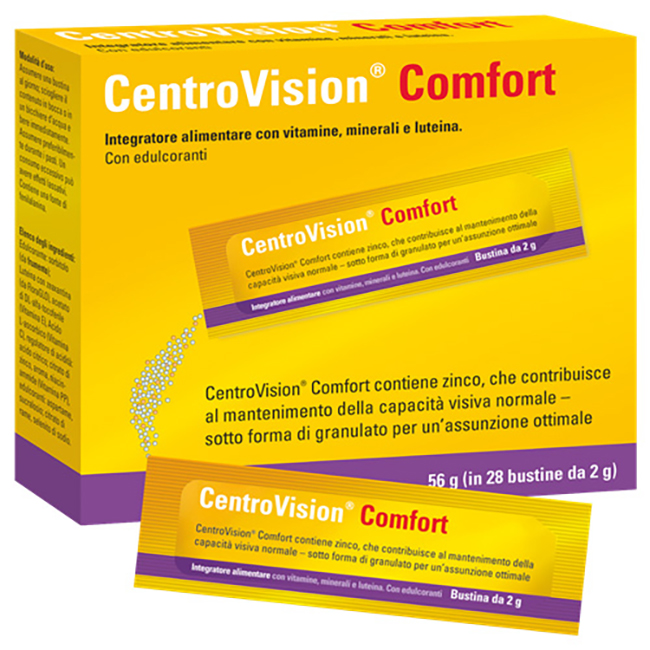 CENTROVISION COMFORT 28 BUSTINE GUSTO ARANCIA - Luckyfarma.it