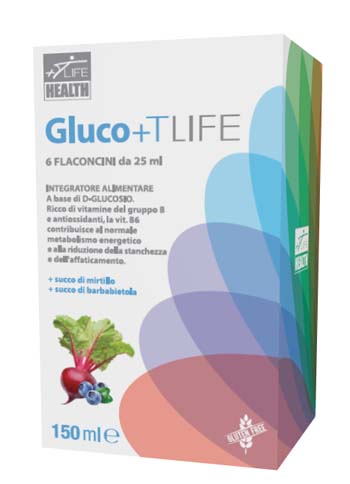 GLUCO+TLIFE 6 FLACONCINI X 25 ML - Luckyfarma.it