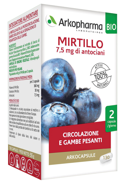 ARKOCAPSULE MIRTILLO BIO 40 CAPSULE - Luckyfarma.it