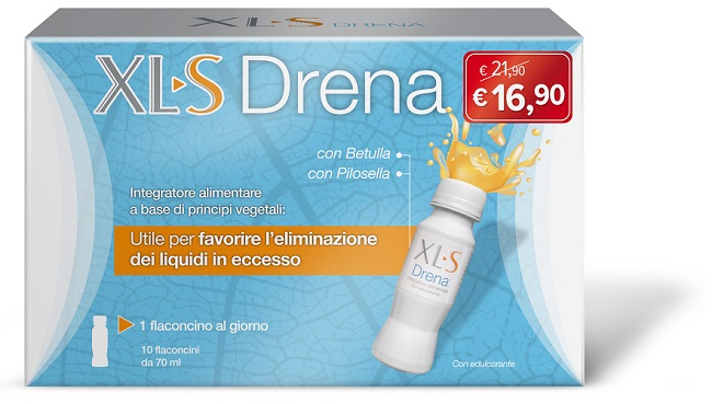 XLS DRENA TAGLIO PREZZO 10 FLACONCINI 70 ML - Luckyfarma.it