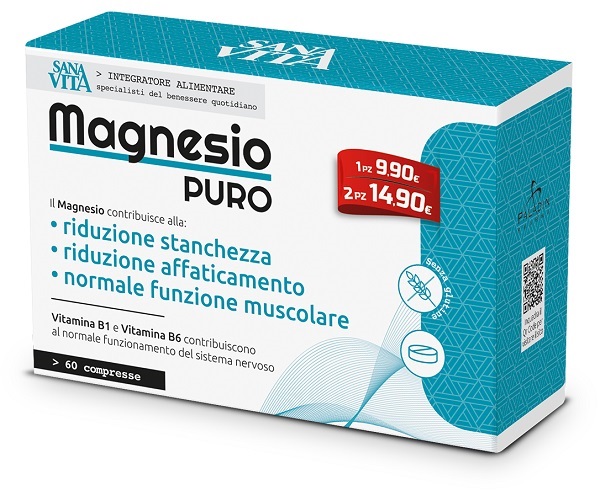SANAVITA MAGNESIO PURO 60 COMPRESSE - Luckyfarma.it