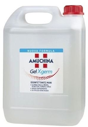 AMUCHINA GEL X-GERM DISINFETTANTE MANI 5 LITRI - Luckyfarma.it