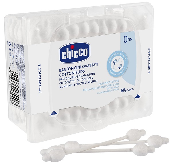 CHICCO BASTONCINI COTONATI 60 PEZZI - Luckyfarma.it