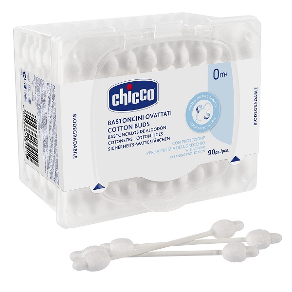 CHICCO BASTONCINI COTONATI 90 PEZZI - Luckyfarma.it