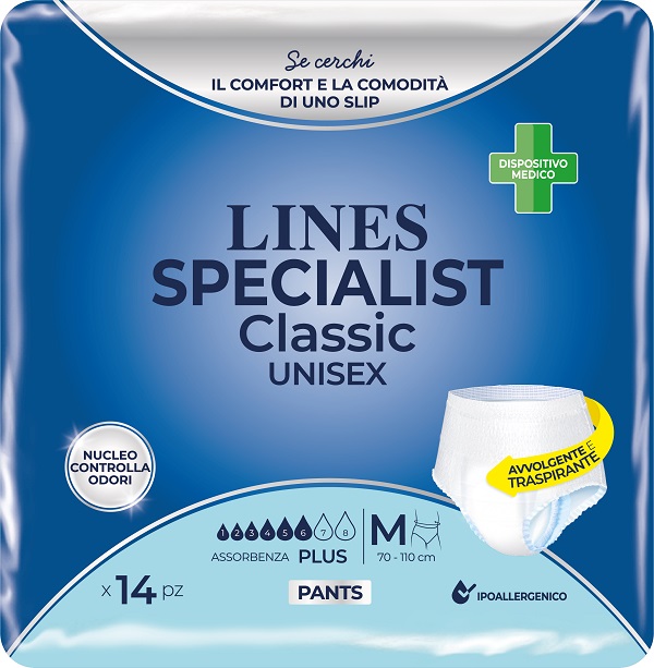 LINES SPECIALIST CLASSIC PANTS PLUS M 14 PEZZI - Luckyfarma.it