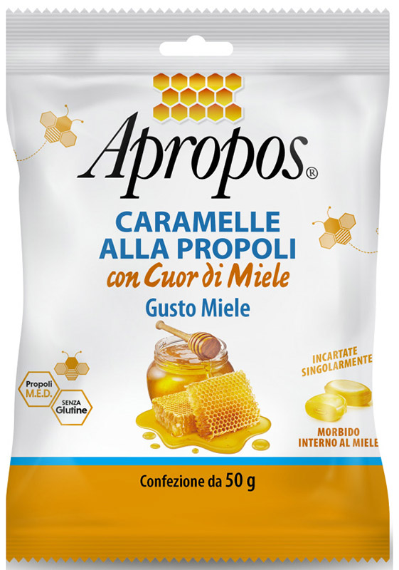APROPOS CARAMELLE DURE MIELE CUOR DI MIELE 50 G - Luckyfarma.it