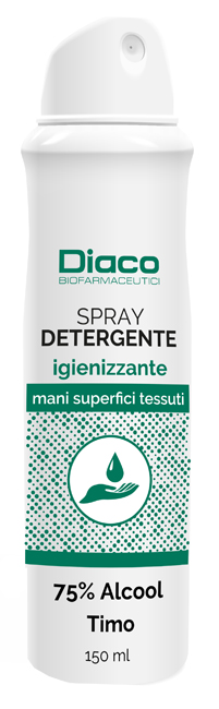 SPRAY DETERGENTE IGIENIZZANTE MANI E SUPERFICI SPRAY 150 ML - Luckyfarma.it