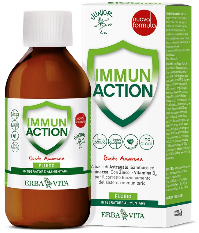 IMMUN ACTION FLUIDO JUNIOR 200 ML - Luckyfarma.it