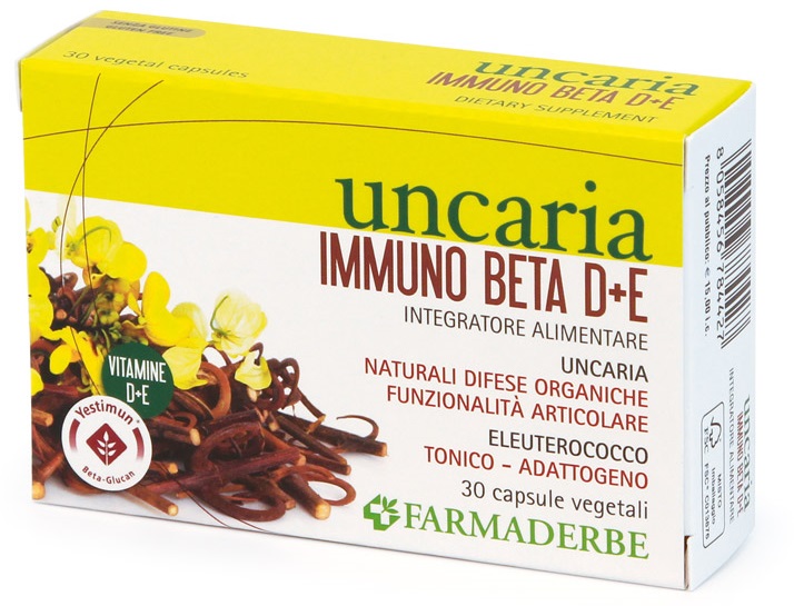 UNCARIA IMMUNO BETA D+E 30 CAPSULE - Luckyfarma.it