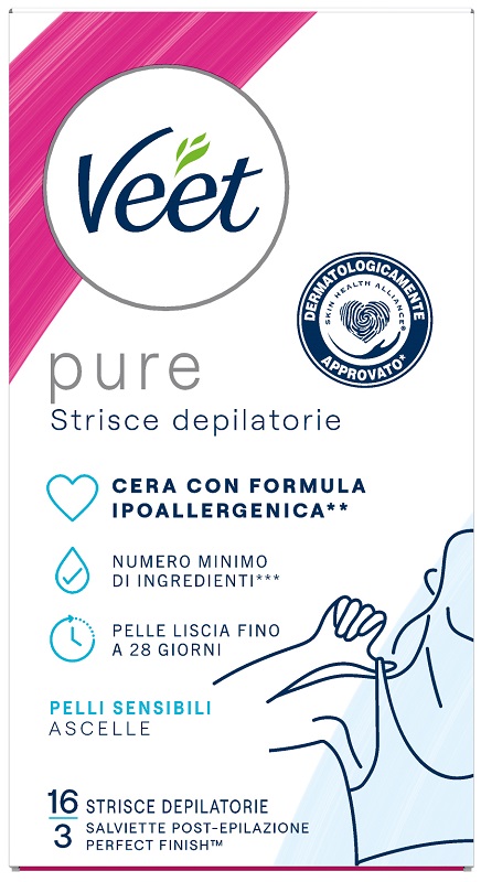 VEET STRISCE ASCELLE IPOALLERGENICHE 16 PEZZI - Luckyfarma.it