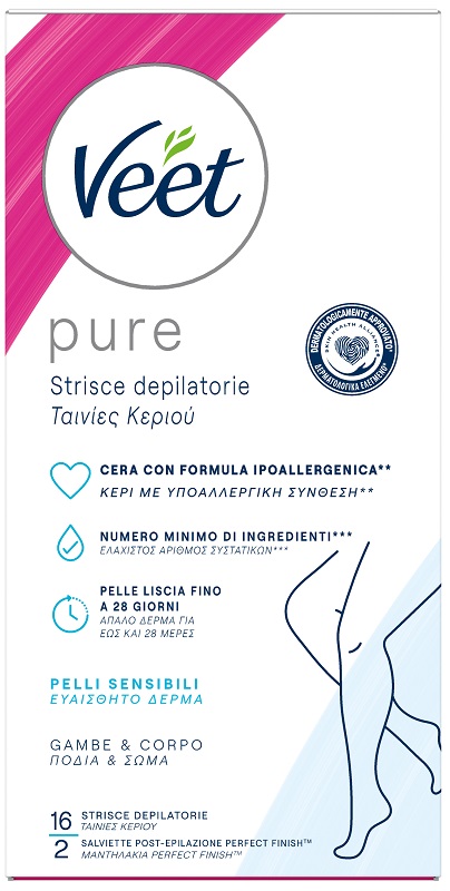 VEET STRISCE CORPO IPOALLERGENICHE 16 PEZZI - Luckyfarma.it
